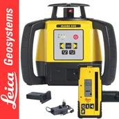 Sprzęt geodezyjny - Niwelator laserowy Rugby 640 Leica + Detektor laserowy Rod Eye 160 Leica - miniaturka - grafika 1
