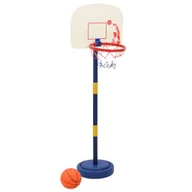 Zabawki i gry sportowe - vidaXL Stojak do koszykówki z piłką i pompką, regulowany 90/121 cm - miniaturka - grafika 1