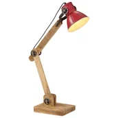 Lampy stojące - vidaXL Lampa stołowa, 25 W, postarzany czerwony, 23x18x96 cm, E27 - miniaturka - grafika 1