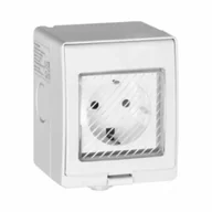 Gniazdka elektryczne - Orno Tuya gniazdo natynkowe ip55 smart wi-fi schuko - miniaturka - grafika 1