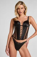 Biustonosze - Hunkemöller Gorset Pina Czarny - miniaturka - grafika 1