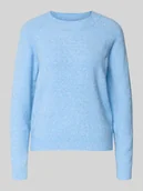 Swetry damskie - Sweter z dzianiny o kroju regular fit z okrągłym dekoltem model ‘DOFFY’ - miniaturka - grafika 1