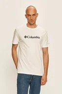 Koszulki męskie - Columbia t-shirt męski kolor biały - miniaturka - grafika 1