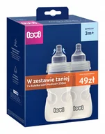 Butelki dla niemowląt - Zestaw 2 x Butelka antykolkowa LOVI Medical+ 250 ml ze smoczkiem dynamicznym 3m+ - miniaturka - grafika 1