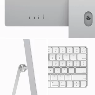 Apple iMac 24" 4,5K Retina M3 8-core CPU + 10-core GPU / 16GB / 512GB SSD / Gigabit Ethernet / Srebrny (Silver) - Zestawy komputerowe - miniaturka - grafika 4