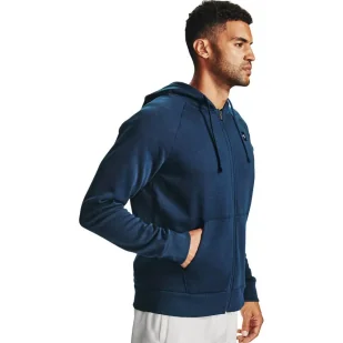 Bluza męska Under Armour Rival Fleece FZ Hoodie - Bluzy sportowe męskie - miniaturka - grafika 4