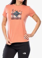 Koszulki i topy damskie - Koszulka z nadrukiem damska Columbia Sun Trek S/S Graphic Tee - faded peach - miniaturka - grafika 1