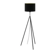 Lampy stojące - Eglo Scigliati 98391 lampa podłogowa oprawa stojaca 1x60W E27 czarna/złota - miniaturka - grafika 1