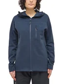 Kurtki damskie - Haglöfs Kurtka polarowa "Rosson Mid Hood" w kolorze granatowym - miniaturka - grafika 1