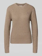 Swetry damskie - Sweter o kroju regular fit z czystej bawełny - miniaturka - grafika 1
