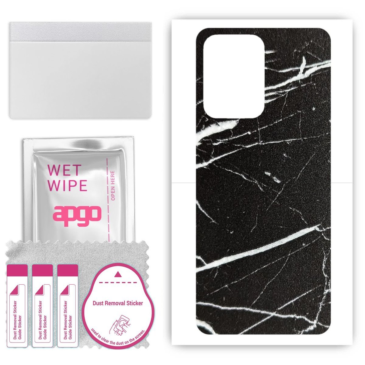 Folia naklejka skórka strukturalna na TYŁ do Honor Play 7T - Marmur Ciemny - apgo SKINS