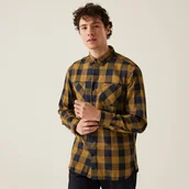 Koszule męskie - Regatta Męska koszula Lance Jasnobrązowy, Cotton, Rozmiar: XL - miniaturka - grafika 1