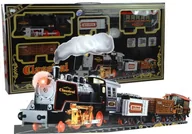 Pociągi dla dzieci - Duża Kolejka Elektryczna Wagony Świeci Gra 650 cm LEAN Toys - miniaturka - grafika 1