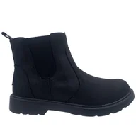 Botki damskie - Buty dziecięce botki skórzane czarne UGG BOLDEN WEATHER rozmiar 35 - miniaturka - grafika 1