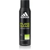 Dezodoranty i antyperspiranty męskie - Adidas Pure Game dezodorant spray 150ml - miniaturka - grafika 1