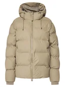 Kurtki damskie - Rains Kurtka zimowa Unisex 15120 Beżowy Regular Fit - miniaturka - grafika 1