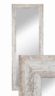 Lustra - Lustro wiszące w ozdobnej ramie 150x50 cm w kolor sosna bielona do salonu pokoju sypialni B.D. Art - miniaturka - grafika 1