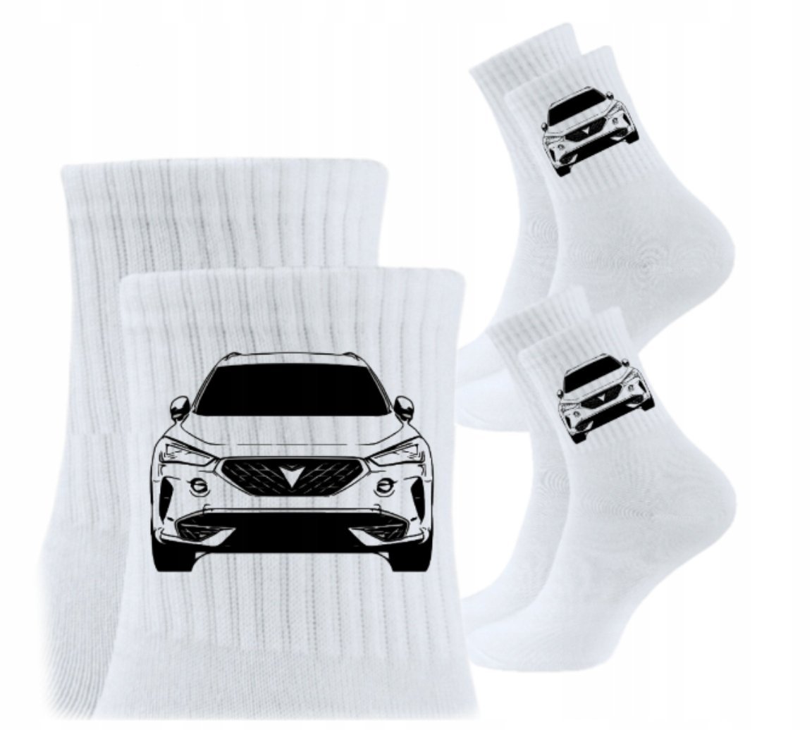 3x Skarpetki Urodziny Prezent Skarpety dla kierowcy auta CUPRA