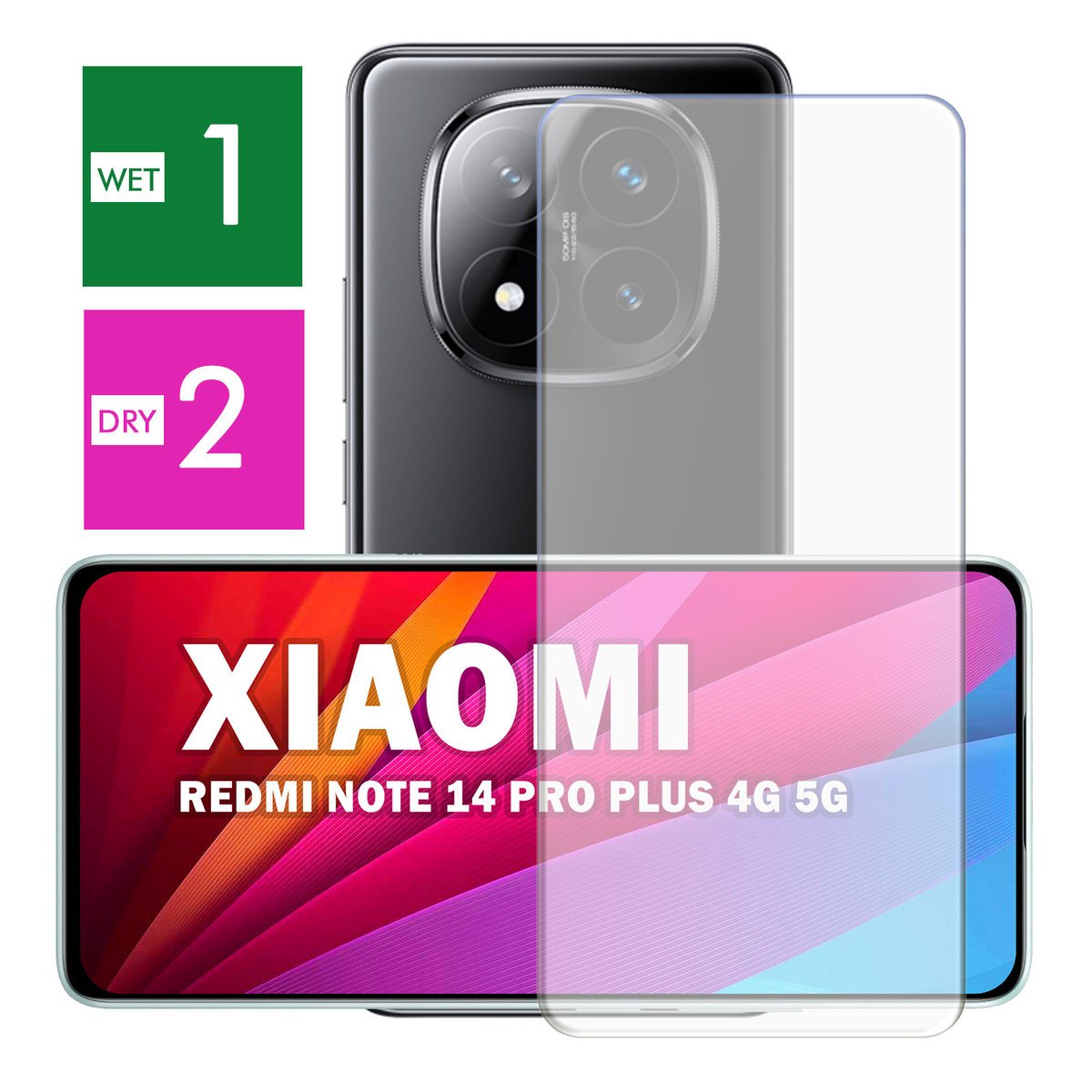 PANCERNE SZKŁO HARTOWANE DO XIAOMI REDMI NOTE 14 PRO PLUS 4G 5G NA TELEFON