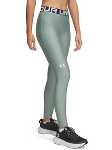 Under Armour Legginsy funkcyjne w kolorze zielonym - Spodnie sportowe damskie - miniaturka - grafika 1