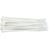 Kanały kablowe - Vorel Opaska plastikowa 290x36 mm biała 100szt 73885 - miniaturka - grafika 1