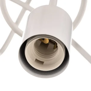 Lampa wisząca Tango 5 x 60 W E27 biała 23615 - Lampy sufitowe - miniaturka - grafika 6