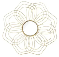 Dekoracje domu - Art pol LUSTRO DEKORACJA METALOWA ŚCIENNA KWIAT 51 cm 136096 - miniaturka - grafika 1