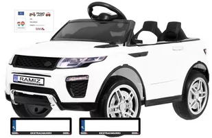 NoName Pojazd Dla Dzieci Rapid Racer Biały PA.HL-1618.BIA - Pojazdy elektryczne dla dzieci - miniaturka - grafika 1