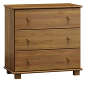 Komody - Komoda sosnowa drewniana 3s g47 dąb - miniaturka - grafika 1