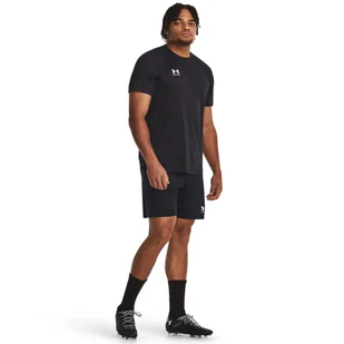 Męskie spodenki treningowe Under Armour UA M's Challenger Knit Short - czarne - UNDER ARMOUR - Spodnie sportowe męskie - miniaturka - grafika 1