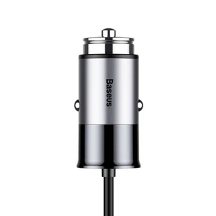 Baseus Enjoy Together ładowarka samochodowa 4.8A z wbudowanym kablem 2w1 Lightning + USB-C 1.2M szary (CCALL-EL0G) - Ładowarki samochodowe - miniaturka - grafika 5