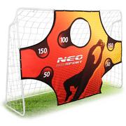 Piłka nożna - Neo-Sport Bramka do piłki nożnej 245 x 155 x 80 cm + mata celownicza 1455 - miniaturka - grafika 1