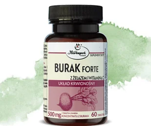 BURAK FORTE z witaminą C i żelazem 60 kapsułek Herbapol - Suplementy naturalne - miniaturka - grafika 1