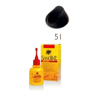 Sanotint Reflex, szampon koloryzujący na bazie ekstraktów roślinnych i witamin 51 Black, 80 ml - Farby do włosów i szampony koloryzujące - miniaturka - grafika 1