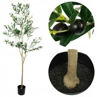 Sztuczne kwiaty - DRZEWKO OLIWNE SZTUCZNE 180cm drzewo duże oliwka roślina do salonu jak żywa - miniaturka - grafika 1