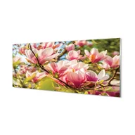 Dekoracje domu - Panel szklany klej Różowa magnolia 125x50 cm - miniaturka - grafika 1