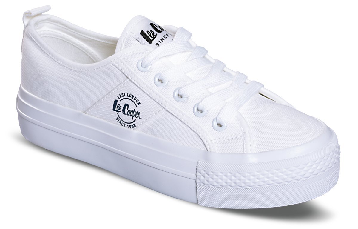 Lee Cooper, Trampki damskie, LCW-22-31-0837L, Białe, Rozmiar 41