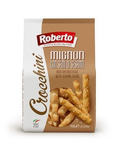 ROBERTO Grissini Crocchini Mignon z sezamem 150 g