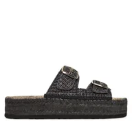 Klapki i japonki damskie - Espadryle LOVE MOSCHINO JA28393G0MJQ0000 Szary - miniaturka - grafika 1