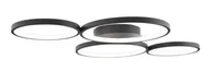 Lampy sufitowe - Maxlight LAMPA sufitowa VELVET C0200 metalowa OPRAWA pierścienie LED 67W 3000K rings czarne C0200 - miniaturka - grafika 1