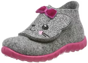 Superfit Dziewczęce kapcie Happy, jasnoszary 2500, 29 EU - Kapcie damskie - miniaturka - grafika 1
