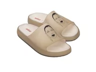 Sandały damskie - melissa Cloud Slide+ Tarsila Do, Płaskie Sandały Damskie, Beżowy, 38 EU - miniaturka - grafika 1