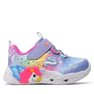 Buty dla dziewczynek - Sneakersy Skechers Twilight Dream 302681N/BLMT Fioletowy - miniaturka - grafika 1