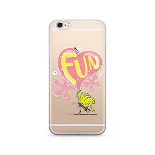 Oryginalne i oficjalnie licencjonowane etui na telefon komórkowy Spongebob do iPhone 6, iPhone 6s, pokrowiec, etui z tworzywa sztucznego TPU silikon, chroni przed uderzeniami i zarysowaniami - Etui i futerały do telefonów - miniaturka - grafika 1