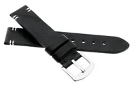 Akcesoria do zegarków - Skórzany pasek do zegarka 20 mm JVD R41801-20 czarny - miniaturka - grafika 1