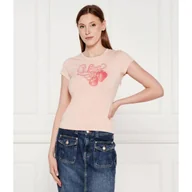 Koszulki i topy damskie - GUESS T-shirt STRAWBERRY Slim Fit - miniaturka - grafika 1