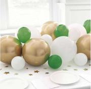 Balony i akcesoria - Zestaw balonów do girlandy balonowej biało-złoto-zielonej - miniaturka - grafika 1