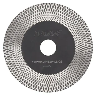 DEDRA TARCZA DIAMENTOWA 125MM ROMBY - Akcesoria do elektronarzędzi - miniaturka - grafika 1