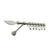 Karnisze - Karnisz pojedynczy motyw kuty Ø16, 160 cm satyna płomyk - miniaturka - grafika 1