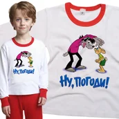 Piżamy dla dziewczynek - Piżama dziecięca Wilk I Zając Już Ja Ci Pokażę 98/104 - VoloDonum - miniaturka - grafika 1